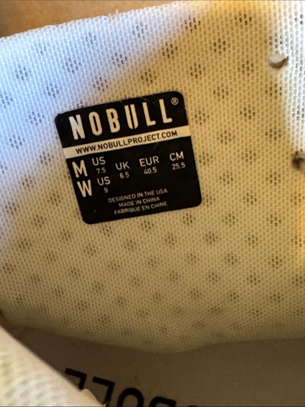Women’s NOBULL workout shoes in size Women’s 9 (men’s 7.5) pure white. - Picture 9 of 10